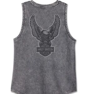 NWT Harley-Davidson Women’s Gray Sleeveless Top